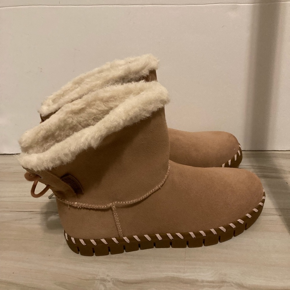 MUK LUKS Women's Albany Suede Boots - Blush, US 7.5 -Small Spot